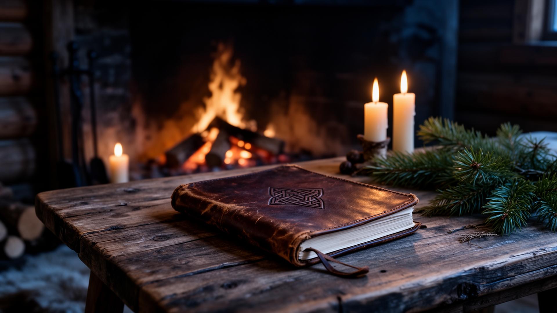 Candlelight and an old rune book